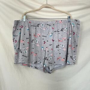 gray Joyspun Sleepwear Shorty pajama shorts Plus Size 3X
